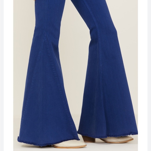 Shyanne Women Super Flared Jeans Blue Sz 32 High Waisted Western Country Cowgirl - Picture 10 of 10